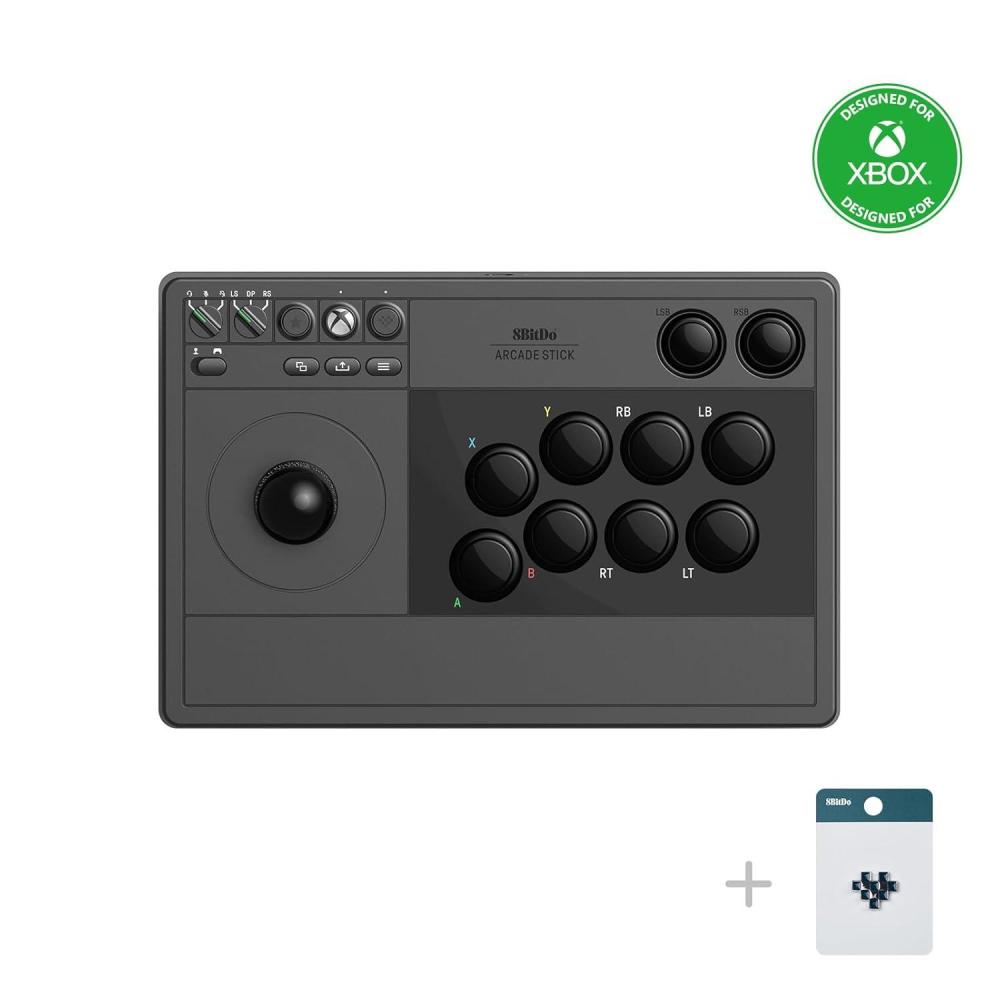 image8BitDo Wireless Arcade Stick for Xbox Series XS Xbox One and Windows 10 Arcade Fight Stick with 35mm Audio Jack Officially Licensed BlackBlack