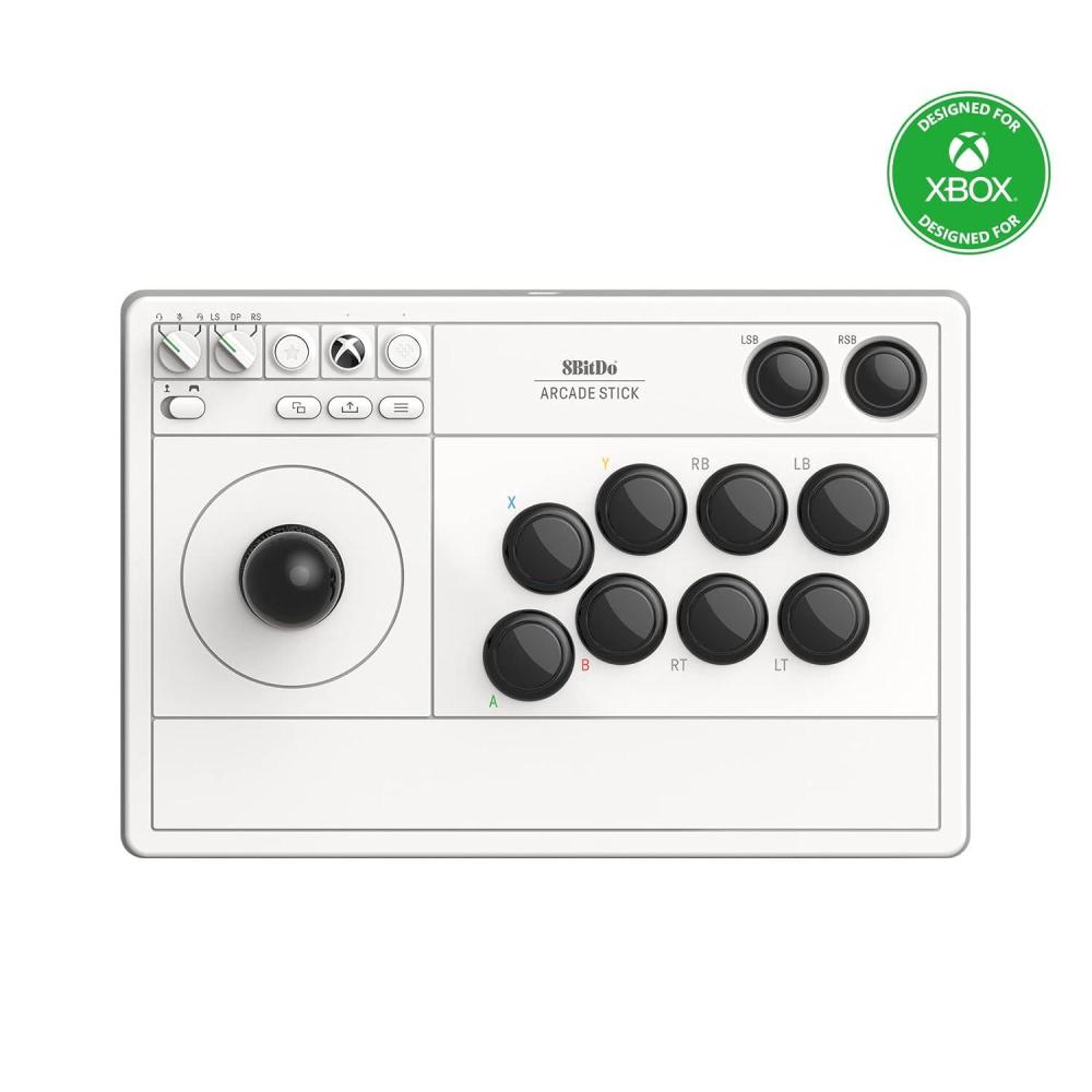 image8BitDo Wireless Arcade Stick for Xbox Series XS Xbox One and Windows 10 Arcade Fight Stick with 35mm Audio Jack Officially Licensed BlackWhite