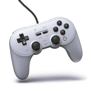 8BitDo Pro 2 Wired Controller for Switch, Windows, Steam Deck & Raspberry Pi (Gray Edition)(Gray Edition)