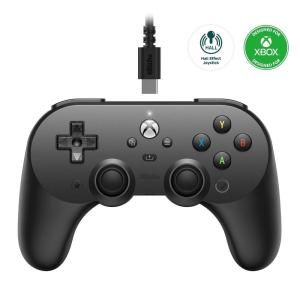 8BitDo Pro 2 Wired Controller for Xbox, Hall Effect Joysticks and Hall Triggers, 3.5mm Audio Jack, Compatible with Xbox Series X|S, Xbox One, Windows 10/11 – Officially Licensed (Black)