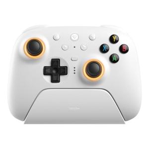 8BitDo Ultimate 2 Wireless Controller for Windows PC, Apple, Steam & Android, Gaming Controller with TMR Joysticks, Hall/Tactile Triggers, Motion Control, RGB Fire Ring, 1000Hz Polling Rate, Black(White)