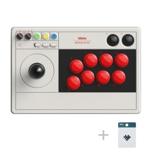 8Bitdo Arcade Stick for Switch & Windows, Arcade Fight Stick Support Wireless Bluetooth, 2.4G Receiver and Wired Connection(Arcade Stick)