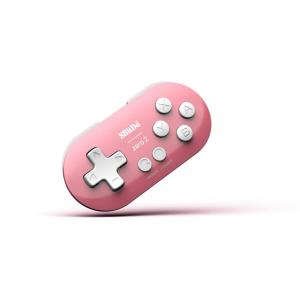 8Bitdo Zero 2 Bluetooth Gamepad Keychain Sized Mini Controller for Switch, Windows, Android, macOS & Raspberry Pi(Turquoise Edition)(Pink)