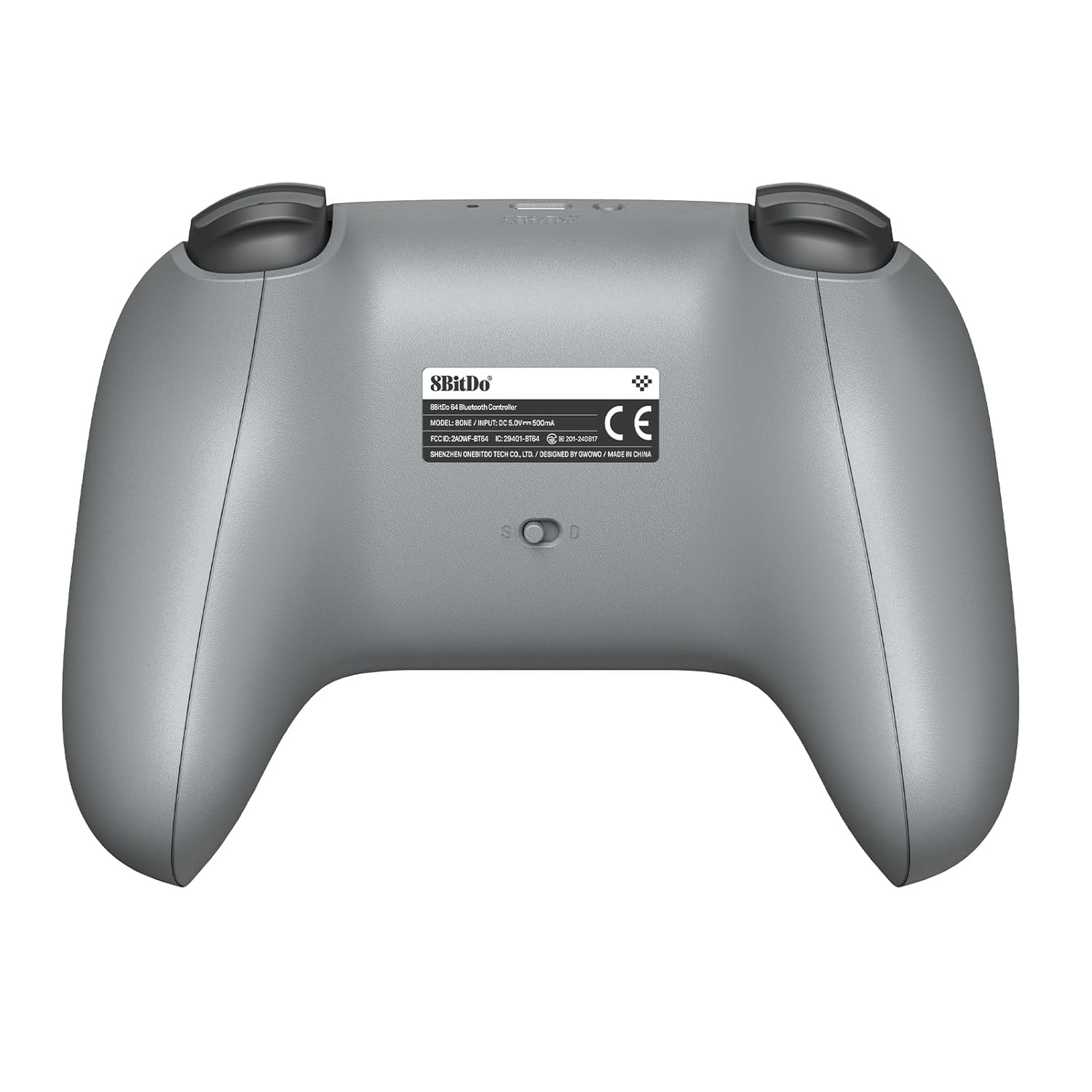 image:image8BitDo 64 Bluetooth Controller for Analogue 3D Switch Switch 2 Windows and Android OceanGrey