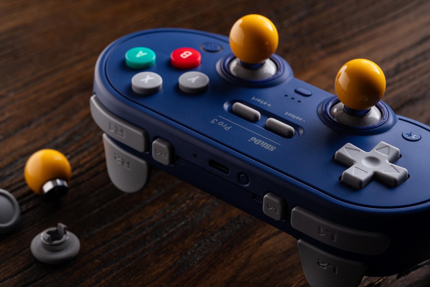 image:image8BitDo Pro 3 Bluetooth Controller for SwitchSwitch 2 TMR Joysticks Swappable ABXY Buttons Pro Back Buttons Charging Dock Hall Effect Triggers for Windows Apple SteamOS Android PurplePurple