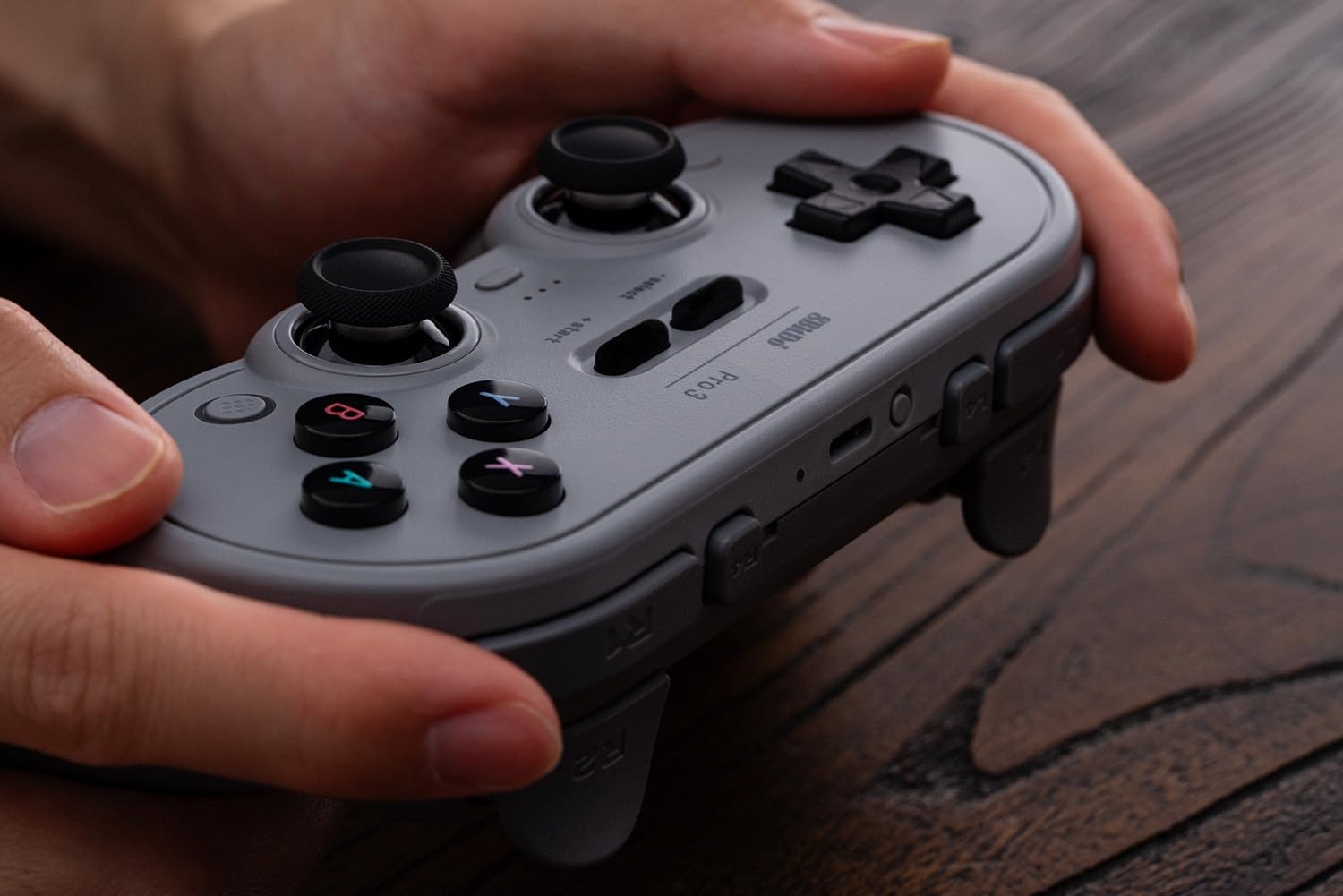 image:image8BitDo Pro 3 Bluetooth Controller for SwitchSwitch 2 TMR Joysticks Swappable ABXY Buttons Pro Back Buttons Charging Dock Hall Effect Triggers for Windows Apple SteamOS Android PurpleGray