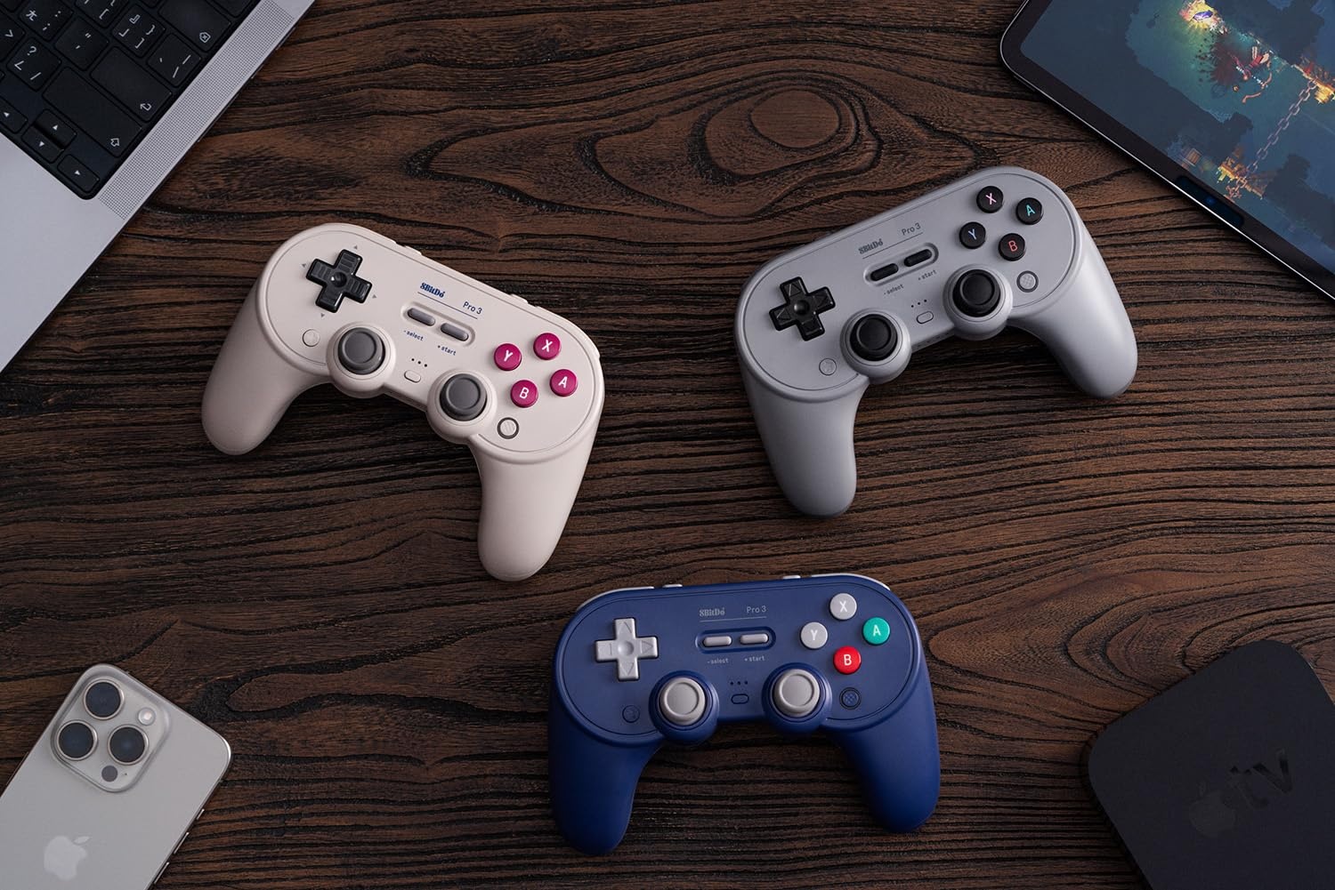 image:image8BitDo Pro 3 Bluetooth Controller for SwitchSwitch 2 TMR Joysticks Swappable ABXY Buttons Pro Back Buttons Charging Dock Hall Effect Triggers for Windows Apple SteamOS Android PurplePurple