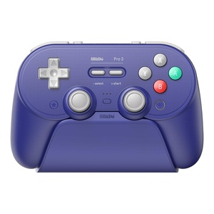 8BitDo Pro 3 Bluetooth Controller for Switch/Switch 2 – TMR Joysticks, Swappable ABXY Buttons, Pro Back Buttons, Charging Dock, Hall Effect Triggers, for Windows, Apple, SteamOS, Android – Purple(Purple)